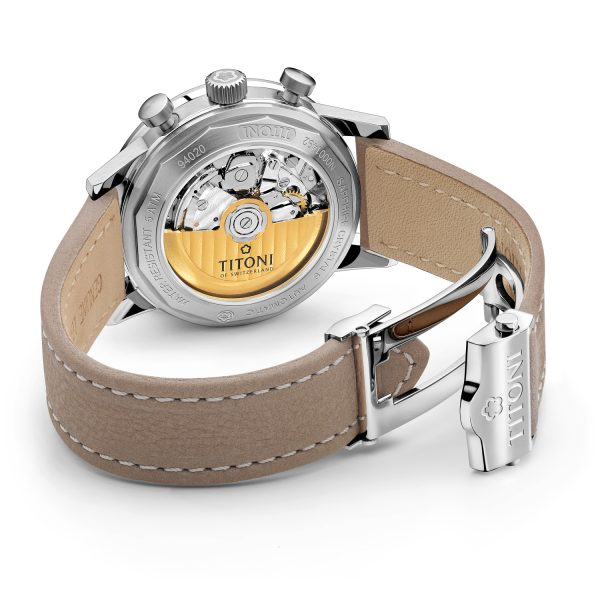 TITONI HERITAGE BICOMPAX CHRONOGRAPH 94020S-ST-681 - Image 4