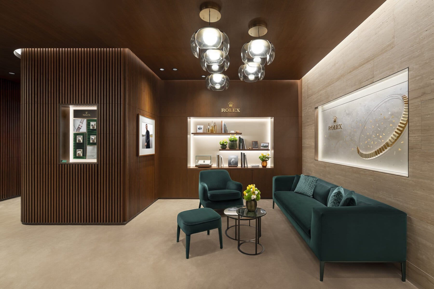 Luxury watch boutique interior design