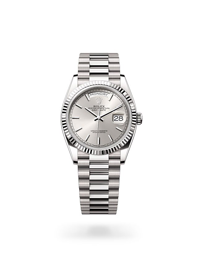 Rolex Day Date 36 in White Gold M128239 0005 Hung Cheong