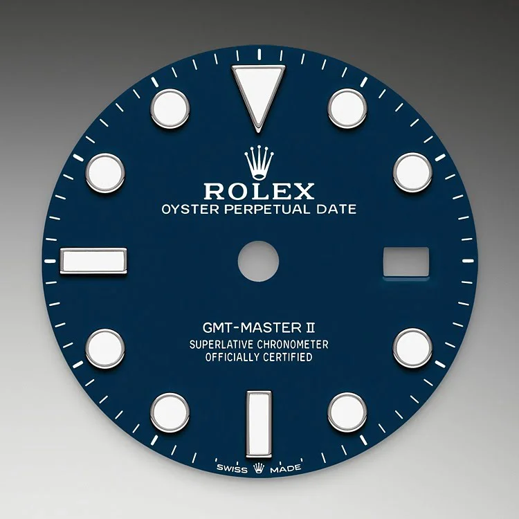 Gmt master blue cheap dial